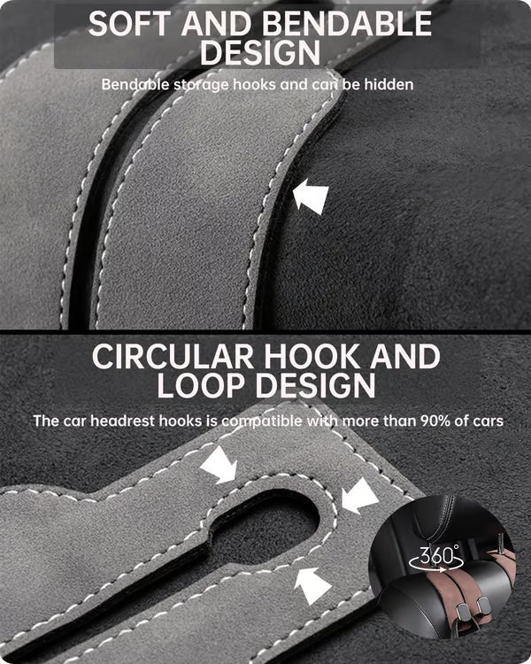🔥🚗Car Seat Back Storage Hook 💥Double Hook Holder for Convenient Storage