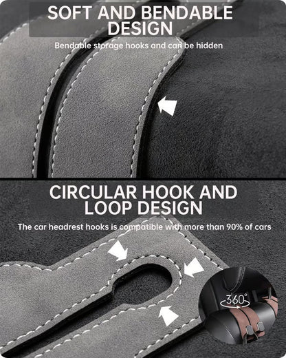 🔥🚗Car Seat Back Storage Hook 💥Double Hook Holder for Convenient Storage