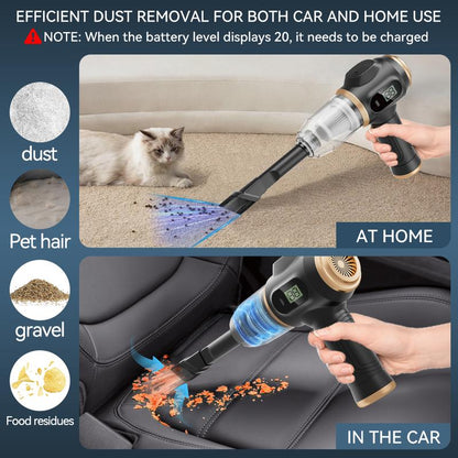 Skglm™ Insanely Powerful Cordless Car Vacuum — 19000Pa, 6-in-1 Deep-Clean System
