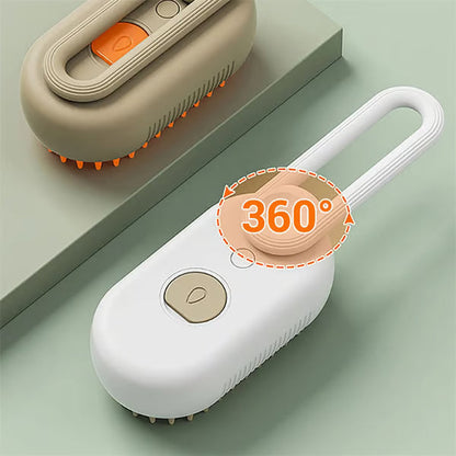 🐾Premium 3-in-1 Electric Pet Steam Brush - Steam, Massage & Hair Removal