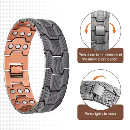 🔥99.9% Pure Copper Magnetic Bracelet--Relieve fatigue and promote blood circulation