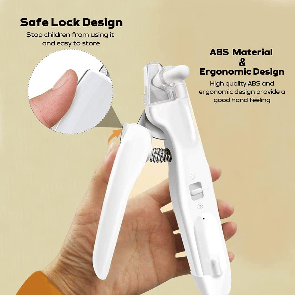 2-in-1 Pet Nail Clipper & Grinder with LED Light