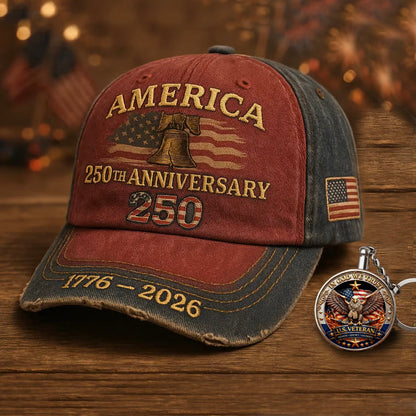 🔥 United States 250th Anniversary Cap - 🎁Free Commemorative Gift