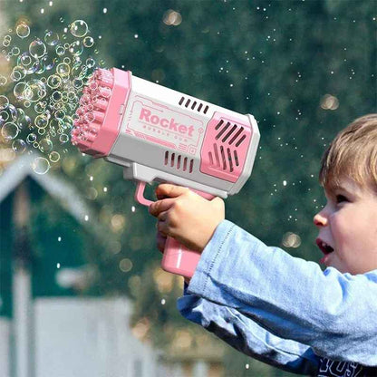 BubbleGun – Automatic Soap Rocket Bubble Gun Blower Toy