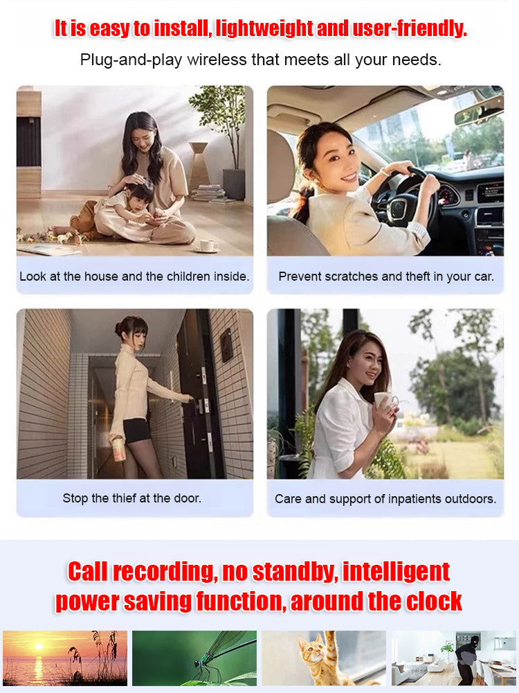 🔥 【Mini WiFi Security Camera – 1080P HD Night Vision】💯Tiny and installs in 1 second ⚠️Remote real-time viewing