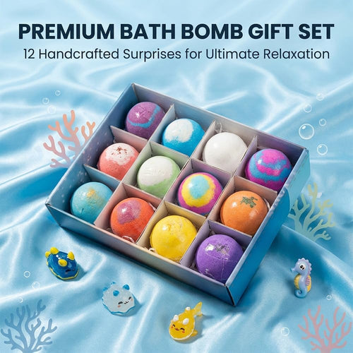 Limited Time Promotion 50% OFF🔥12-Piece Bath Bomb Gift Set for Kids