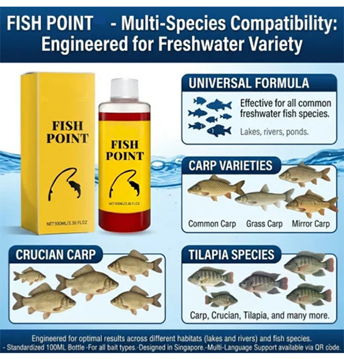 🎣 Concentrated Fish Attractant Liquid – 🐟Fast Acting Red Worm Formula