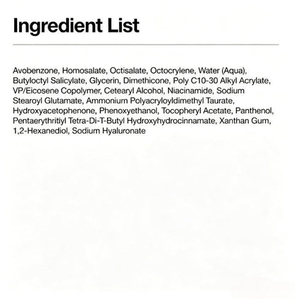Zero-cast Moisturizing Finish Sunscreen