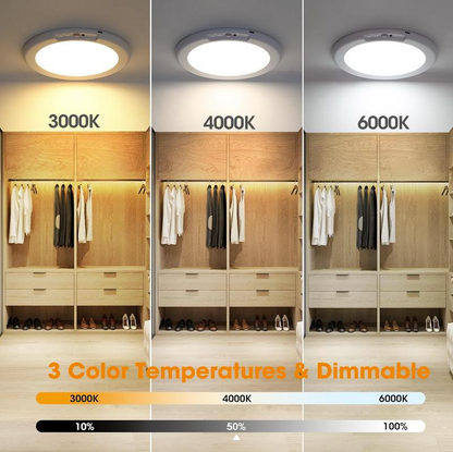 Rechargeable Motion Sensor LED Ceiling Light with Remote