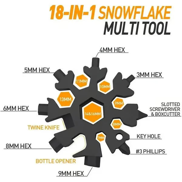 🎁Last Day 49% OFF - 🪛 ❄️ Snowflake-shaped Multi-Function Screwdriver and Wrench