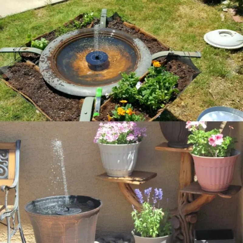 🌊Solar Fountain, Solar Powered Bird Bath Fountain Pump