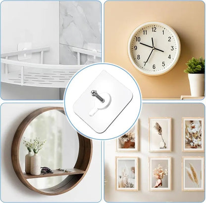 🏆 75K+ SOLD! 🥇49.9% OFF This Week - Adhesive Frame Hooks Wall Mount Self-Adhesive Hooks