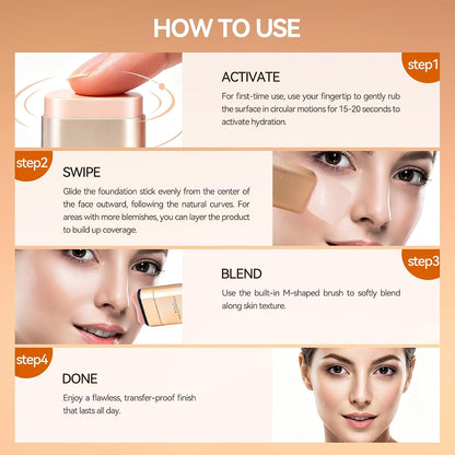 2 in 1- Luxury Anti-Wrinkle Foudation Stick
