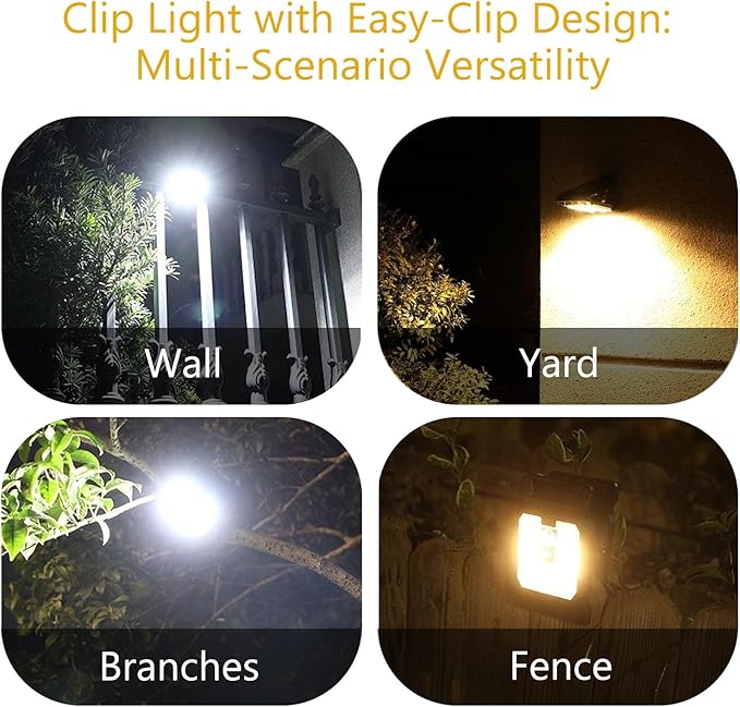 Clip on Solar Lights Outdoor Waterproof