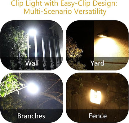 Clip on Solar Lights Outdoor Waterproof