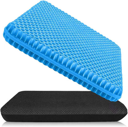 Double-Thick Gel Seat Cushion Honeycomb Breathable Non-Slip