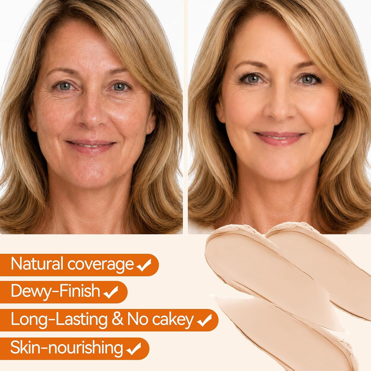 2 in 1- Luxury Anti-Wrinkle Foudation Stick