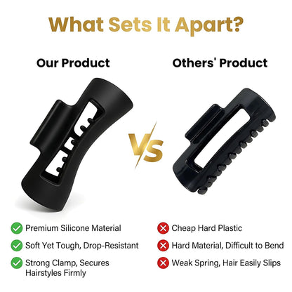 Large Silicone Hair Claw – Soft & Flexible