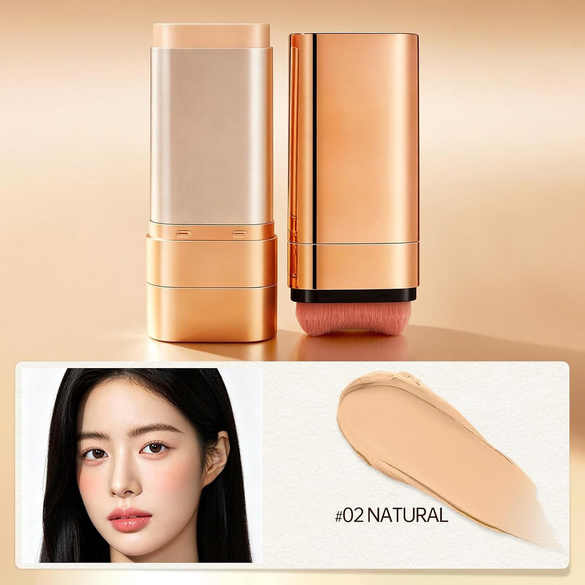 2 in 1- Luxury Anti-Wrinkle Foudation Stick
