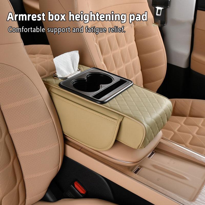 Multi-Purpose Car Console Storage Bag with Armrest Pad