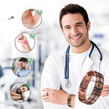 🔥99.9% Pure Copper Magnetic Bracelet--Relieve fatigue and promote blood circulation