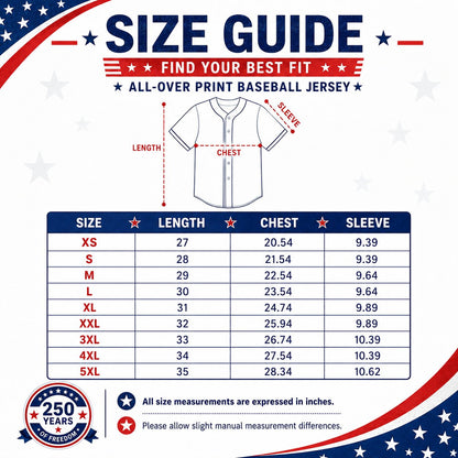 🗽 USA 250th Anniversary Baseball Jersey – Patriotic Statue of Liberty Print, 4th of July Outfit