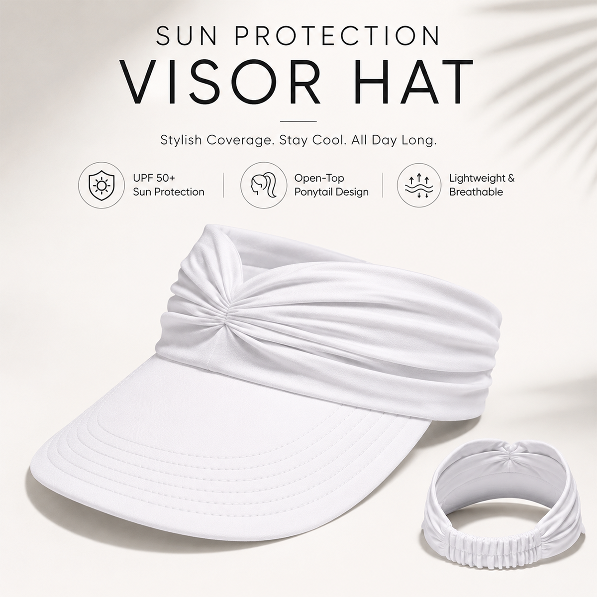 Women's UPF 50+ UV Protection Sun Visor Hat | Buy 1 Get 1 Free