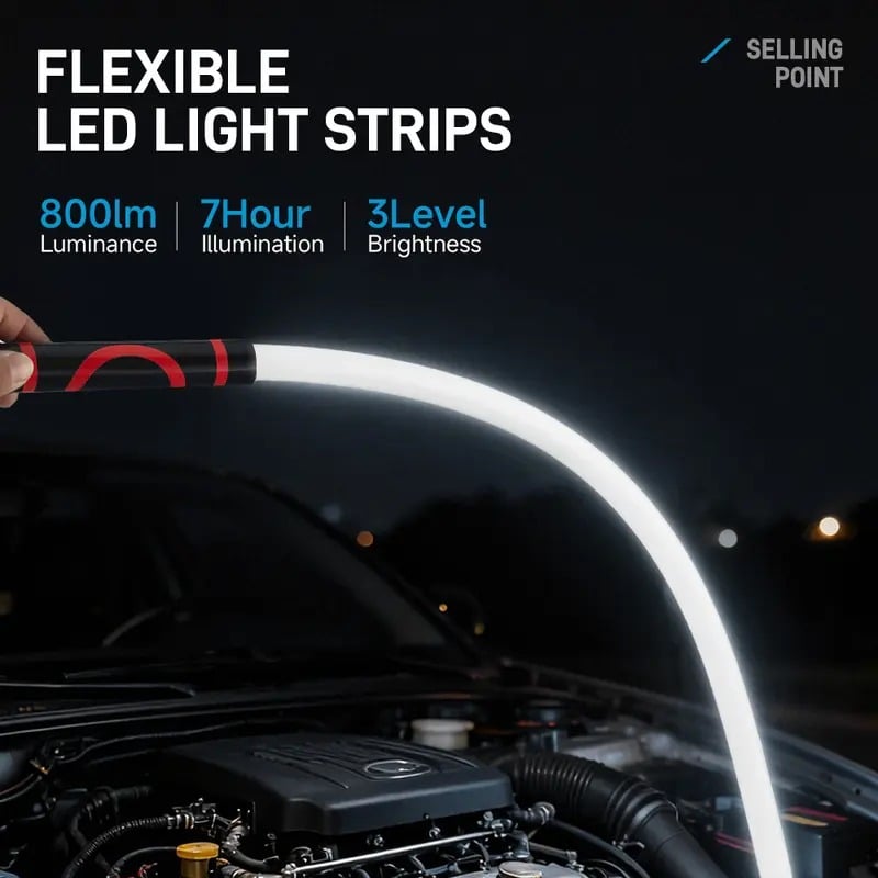 Bendable LED Flashlight Stick