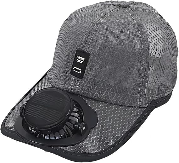🔥Cooling Solar Fan Hat – UV Protection & Breathable Mesh