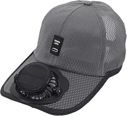 🔥Cooling Solar Fan Hat – UV Protection & Breathable Mesh