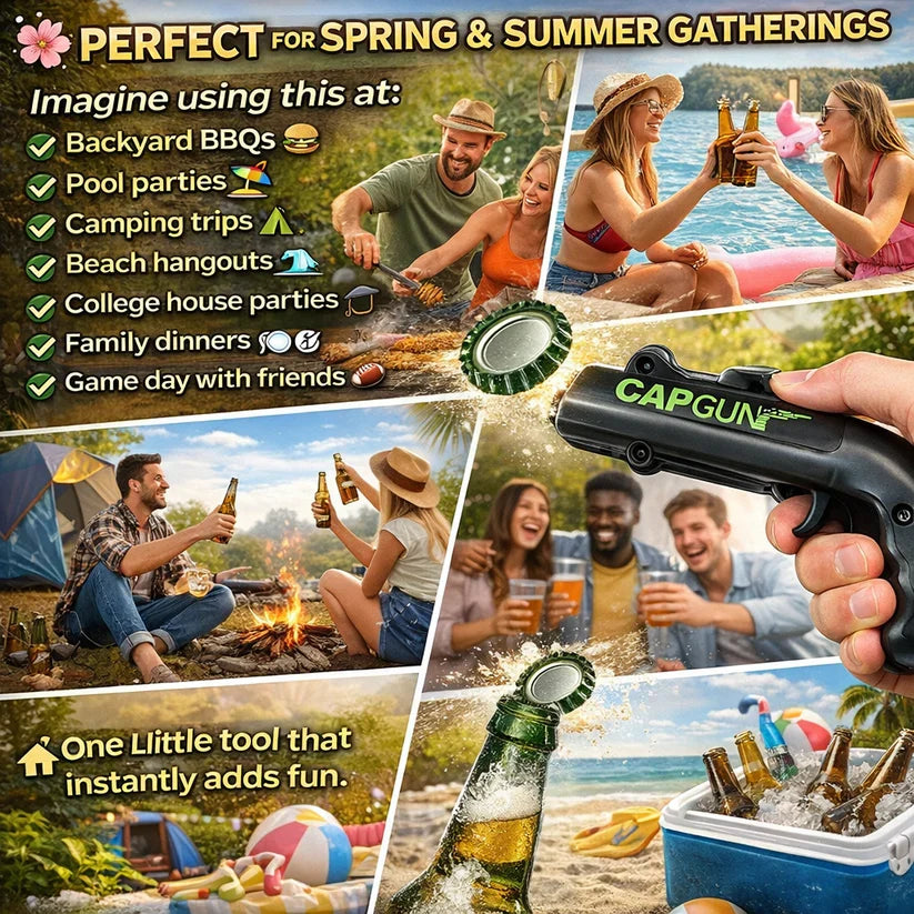 🍻 Turn Every Bottle Into A Party Moment 🔫 Meet The CapGun Bottle Opener