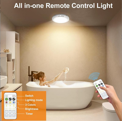 Rechargeable Motion Sensor LED Ceiling Light with Remote