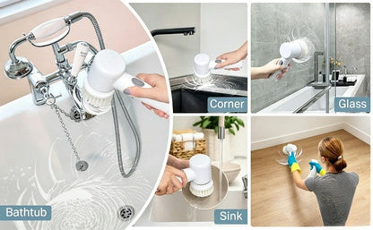 Rechargeable Cleaning Brush: Versatile Tool for Kitchen and Bathroom