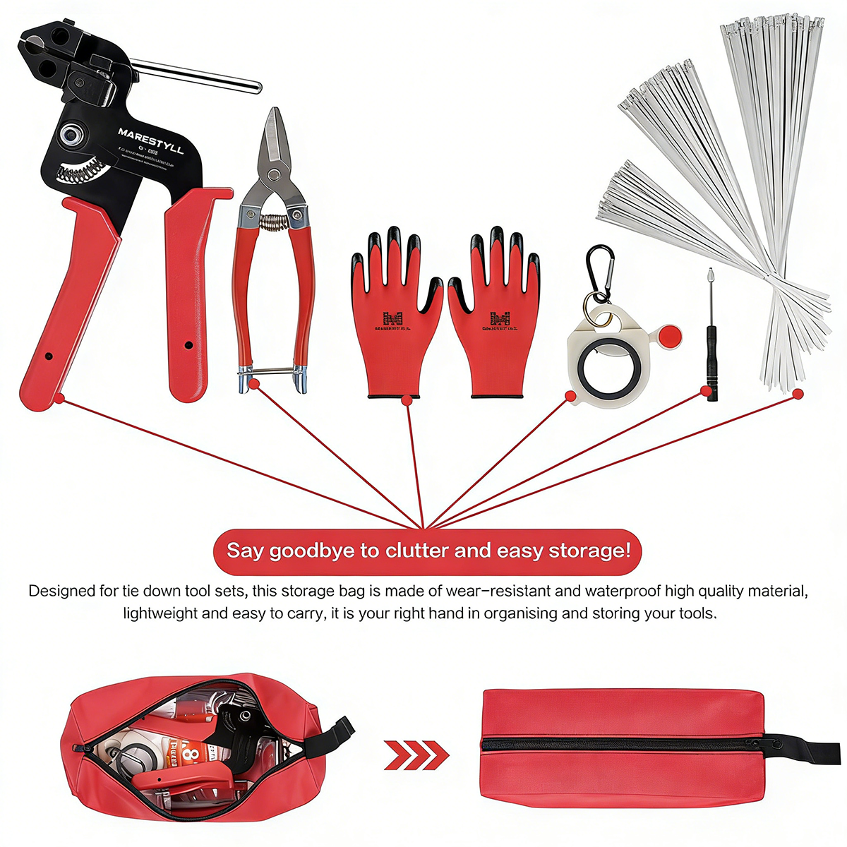 Stainless Steel Cable Tie Tool Self-locking Fastener