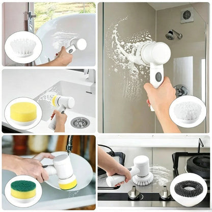 Rechargeable Cleaning Brush: Versatile Tool for Kitchen and Bathroom