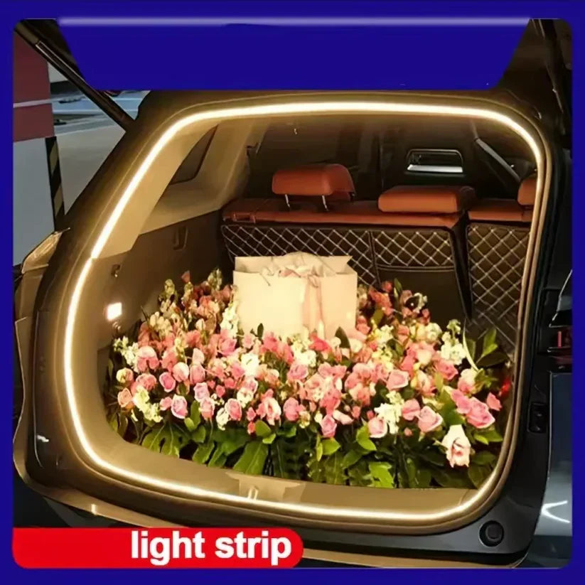 Universal Automatic Led Trunk Light Automatic Sensor Car Trunk Light Strip with Dynamic Flowing Illumination for Fit Easy