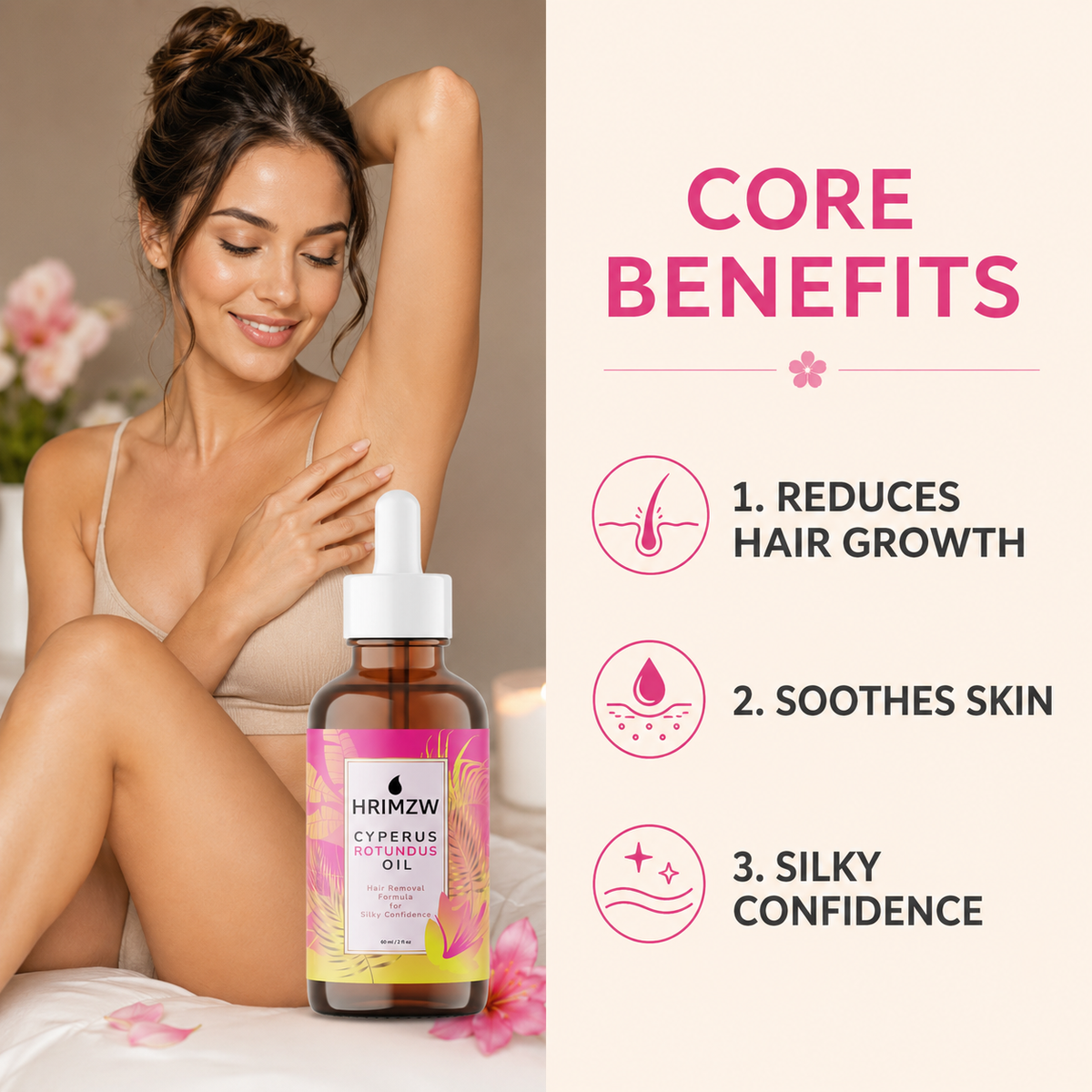 Cyperus Rotundus Oil | Hair Removal Formula
