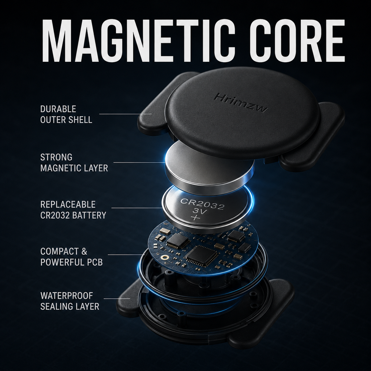 HRiMZW™ Magnetic GPS Tracker