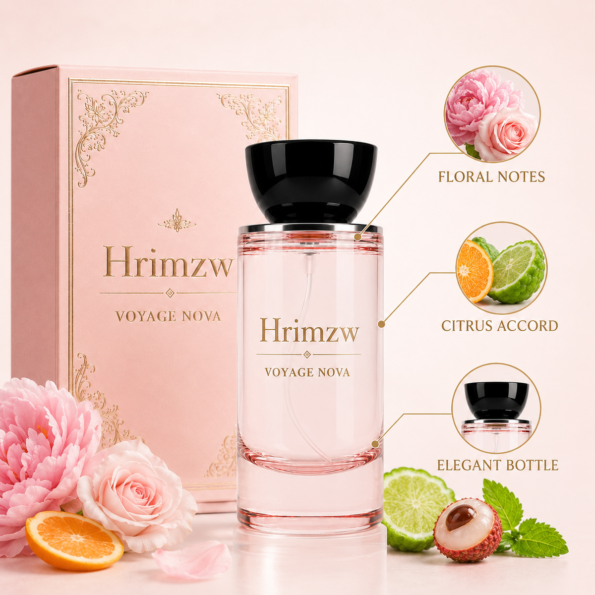 Lychee Rose Floral Gourmand Parfum