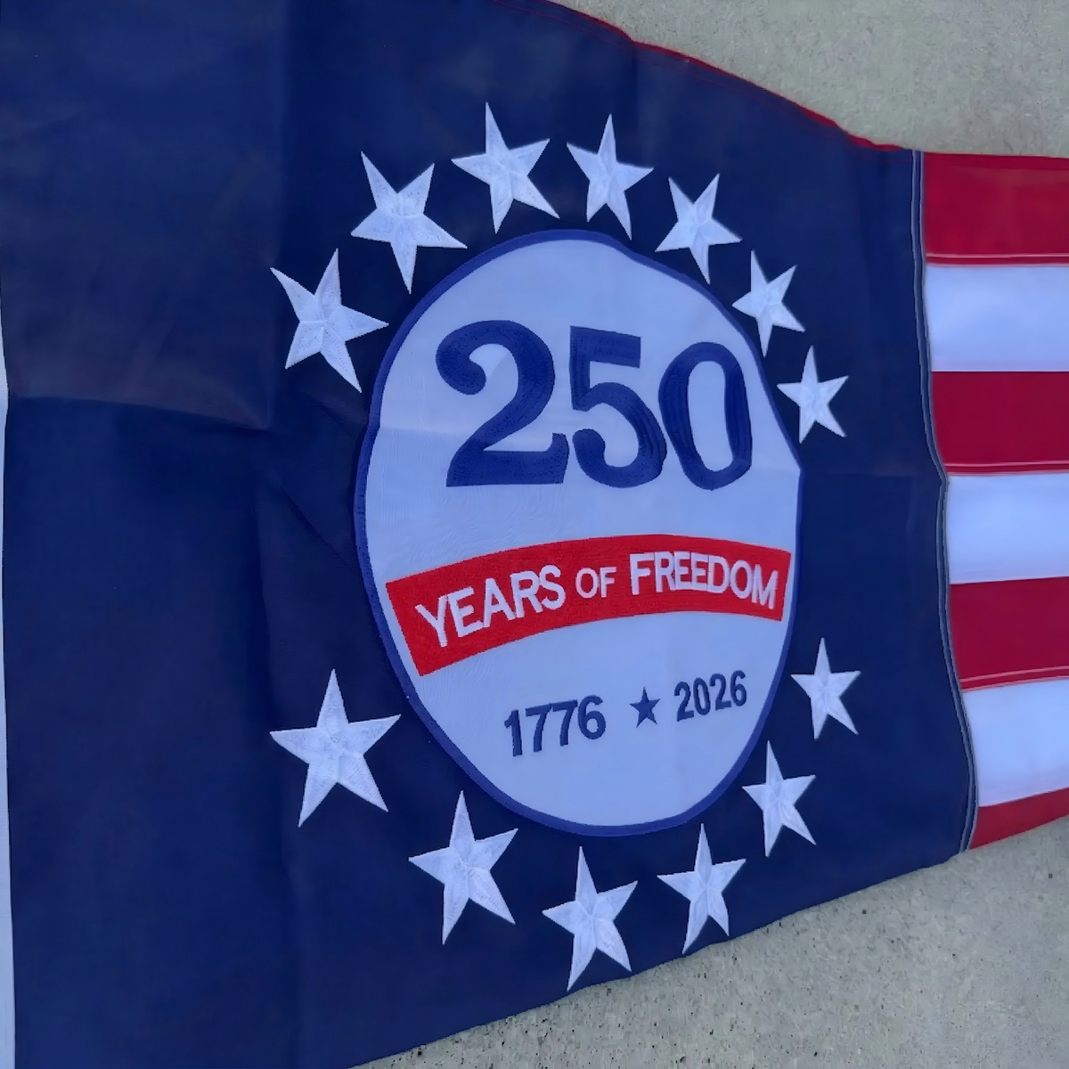 250th Anniversary USA Flag