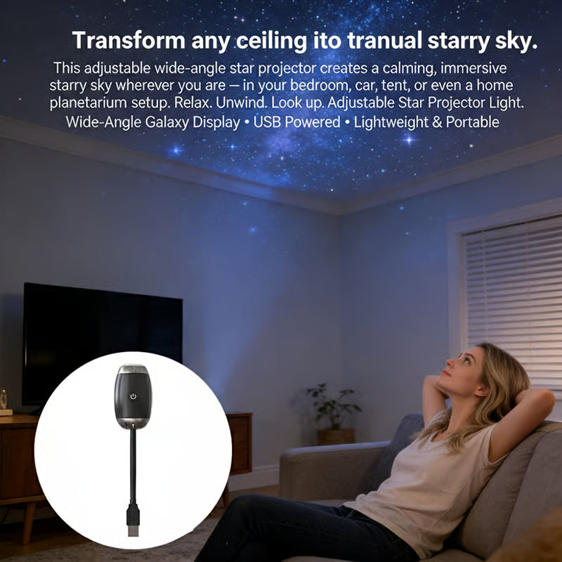 ✨ Adjustable Star Projector Light
