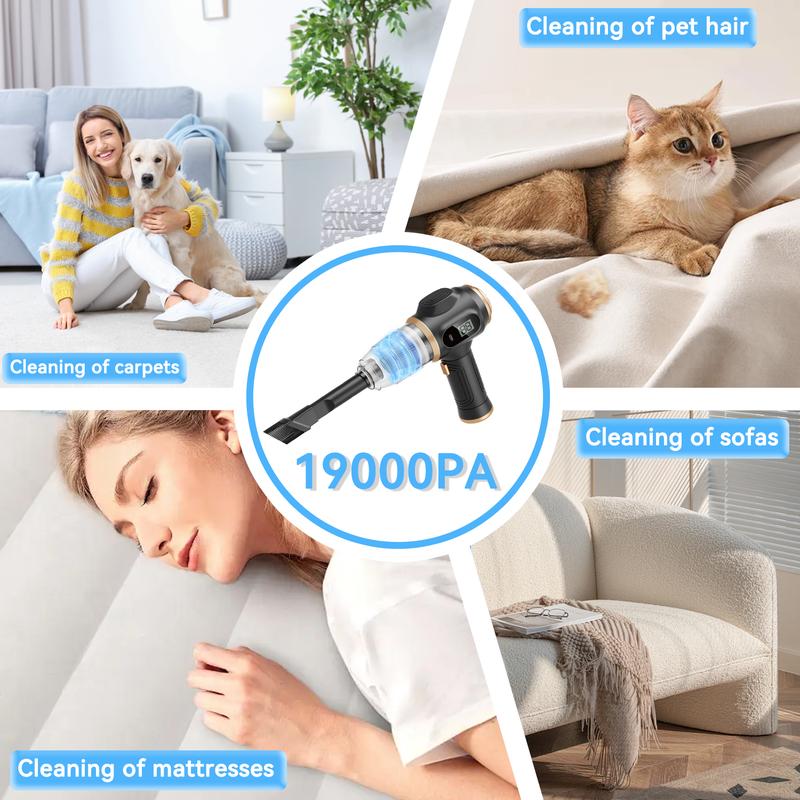 Skglm™ Insanely Powerful Cordless Car Vacuum — 19000Pa, 6-in-1 Deep-Clean System