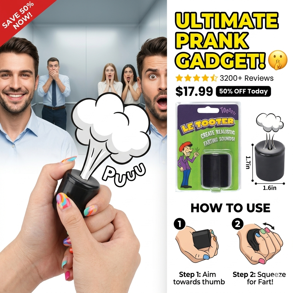 Novelty Squeeze Pooter Fart Machine