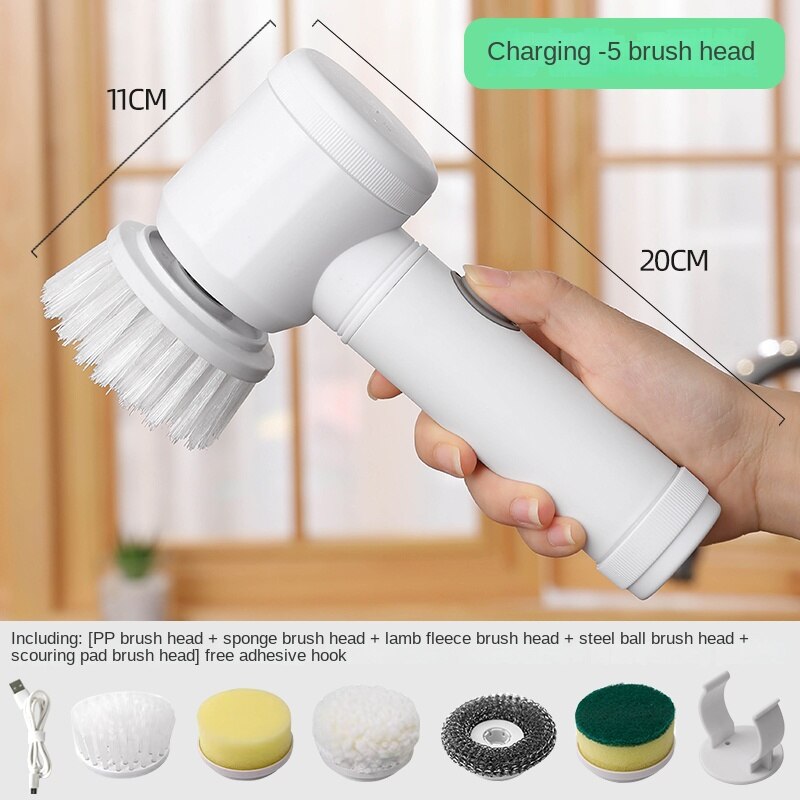 Rechargeable Cleaning Brush: Versatile Tool for Kitchen and Bathroom
