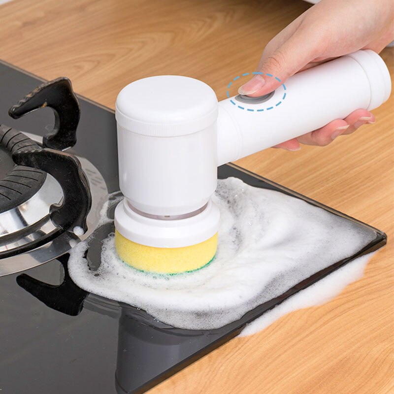 Rechargeable Cleaning Brush: Versatile Tool for Kitchen and Bathroom