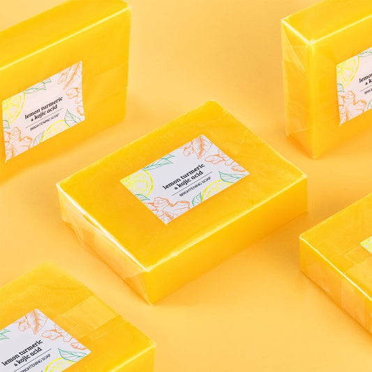 lemon turmeric & kojic acid brightening soap