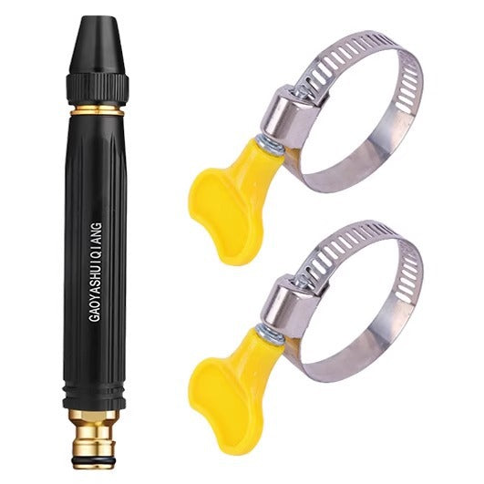 High-Pressure Hose Spray Gun with Brush Attachment
