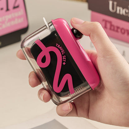 Automatic Pop-Up Dental Floss Dispenser Box Refillable Portable with Floss