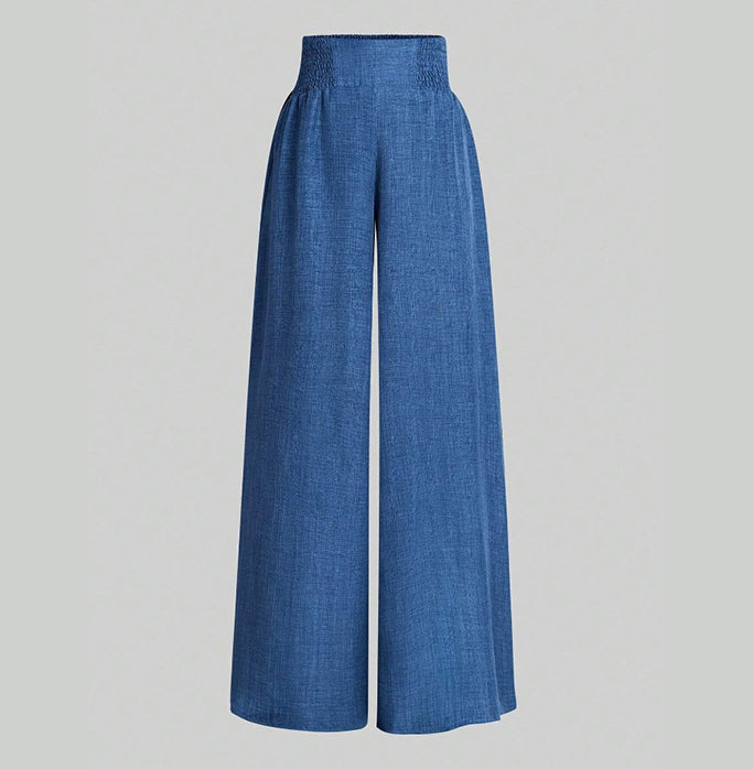 🔥Women's High-Waist Wide-Leg Trousers with Belt Accent💓Buy 2 Free Shipping