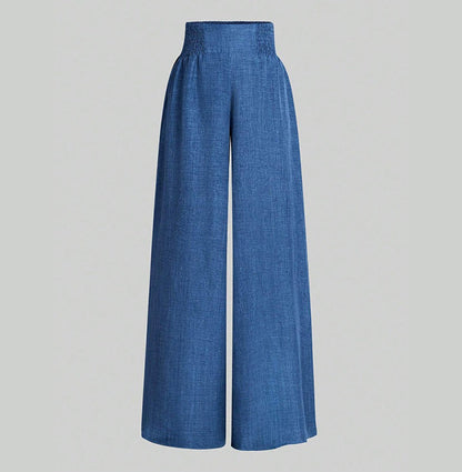🔥Women's High-Waist Wide-Leg Trousers with Belt Accent💓Buy 2 Free Shipping